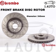 GENUINE BREMBO FRONT BRAKE DISC 345mm MERCEDES C32 AMG
