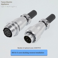 Tyk b. Industrial Aviation Plug Socket WS16-2-3-4-5-7P9 Core 10 Pin Butt Type Reverse Male Head Fema