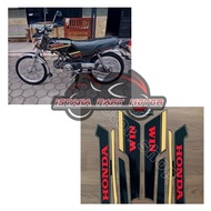 Striping sticker sticker lis list polet body honda win 100 84 th.1984 black gold