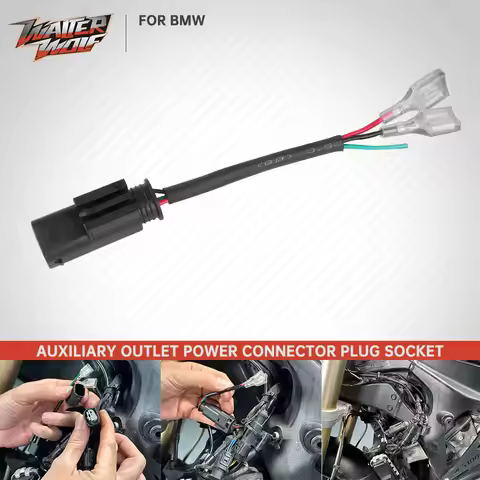 Motorcycle Auxiliary Outlet Power Connector Plug For BMW R1200GS R1250GS ADV R NineT S1000RR S1000XR