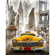 RUOPOTY ภาพวาดกรอบรูปดีไอวายด้วยตัวเลข40X50ซม. ชุดภาพวาดทิวทัศน์สีเหลืองโดยตัวเลขสำหรับผู้ใหญ่ฆ่าเวล