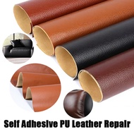Self Adhesive PU Leather Repair Patches Big Lychee Grain Leather Patches for Clothes Bags and Sofa R