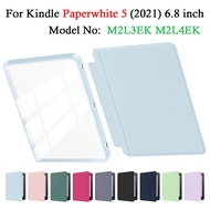 For Kindle Paperwhite 5 (11th Gen) 6.8'' 2021 2-in-1 Acrylic Snap-on E-Reader Case M2L3EK M2L4EK Sig