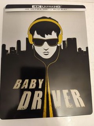 （二手）4K Ultra+Blu-ray  Baby Driver 鐵盒版