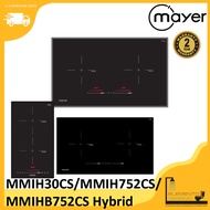 Mayer 30cm/75cm 2 Zone Domino Induction Hob with Slider MMIH30CS /MMIH752CS / MMIHB752CS Hybrid Hob 