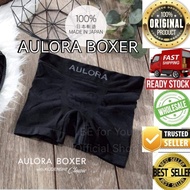 AULORA BOXER with Kodenshi BLACK color 100% BE Aulora Boxer Underwear Seluar Dlm Sihat Lelaki