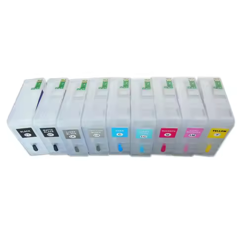 Einkship 80ml P800 T8501 - T8509 Empty Refillable Ink Cartridge For Epson SureColor P800 SC-P800 Pri