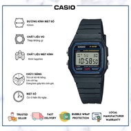 Casio watch นาฬิกา casio นาฬิกา ผู้ชาย นาฬิกาข้อมือ casio นาฬิกาข้อมือกันน้ำ นาฬิกาดิจิตอล สายเรซิ่น รุ่น F-91W-Black