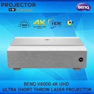 BENQ V6000 Ultra Short Throw True 4K UHD Laser Projection TV 3000 ANSI lumens, Excellent Colors 98% DCI-P3, Up to 120inches screen size, 5W x 2 TreVolo Speakers, eARC, 3D, (3 Years Warranty)