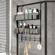 Bathroom Shelf Perforation-Free Shower Room Hanger Hanging Basket Bathroom Bath Glass Door Behind Do