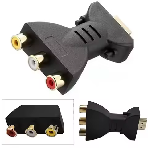 HD HDMI to AV Adapter Cable 3RCA Converter HDMI to Audio Video Adapter AV Component Converter AV To 