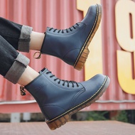 's New England Martin Boots Asut Kulit Lelaki Ankle Boots Couple Models