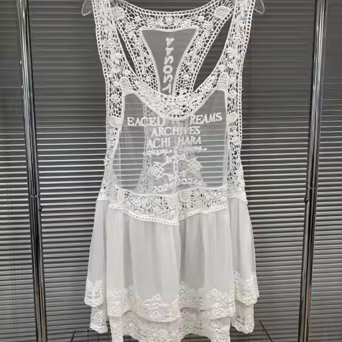 Inside and outside, suspender skirt, lace embroidery dress, Brittany Tsunano is thin, stacked, big-n