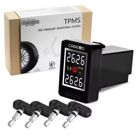 Original CAREUD U912 TPMS for Honda Toyota Mazda Nissan Tire Pressure Internal Sensors Wireless Tire