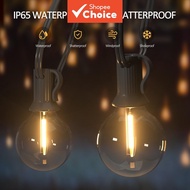 Outdoor Solar G40 String Lights Waterproof Fairy Lights for Patios Party Garden