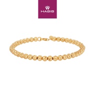 HABIB Oro Italia 916 Yellow Gold Bracelet GW47750923(04Y) (22K Gold)