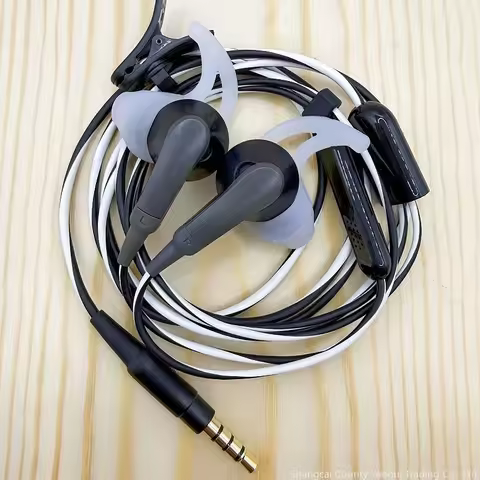 Original For bose soundsport earbud sports wired earphones, black and white (95% new, For Apple vers