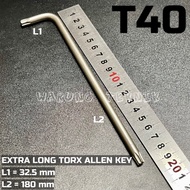 WIPRO EXTRA LONG TORX ALLEN KEY - EXTRA LONG STAR L KEY T40 T50 - HONDA YAMAHA CALIPER OPEN KEY Alle