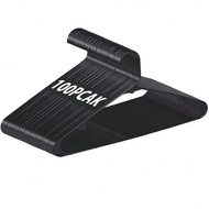 Black Standard Plastic Hangers 100 Pack Hangers For Clothes With Double Hooks
