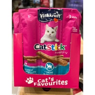 German Vitakraft Cat Fast Food Meat Strips Salmon Butterfly Fish+Omega3 6g Costco First Choice For S