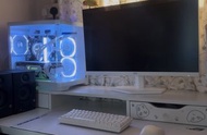 白色水冷電競電腦主機(全套）
