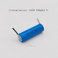 แบตเตอรี่ลิเธียม14430แบตเตอรี่ลิเธียมแบบชาร์จไฟได้3.7V สำหรับโกนหนวดพลังงานแสงอาทิตย์เป็นต้นพร้อมใบม