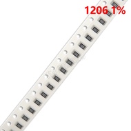 100pcs 1% 1206 SMD resistor 110K~10M 1/4W 110K 130K 150K 200K 300K 470K 620K 750K 1M 2M 3M 4.7M 6.2M