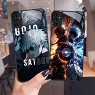 NC-41 Jujutsu Kaisen Glass Case For Samsung A05S A35 A55 A24 A14 A15 A04S A34 A25 M15 A54 S21 FE Plu