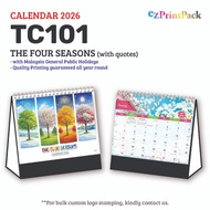 [TC101] Table Calendar 2026 Malaysia |Desk Calendar Desktop Calendar 2026 | Stamping Table Calendars