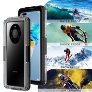 Waterproof Swimming Diving Case Cover for Huawei Mate 40 Pro Plus Mate 40 RS Mate 30 Pro Mate 20 Pro P40 Pro P30 Pro P30 Lite Nova 7 Pro Nova 7SE Nova 3i Honor 8X Shock Proof 360 Full Protective Mobile Phone Case Cover