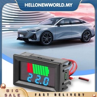 [hellonewworld.my] Car Battery Charge Level Indicator Voltmeter LED Display 12V 24V 36V 48V 60V 72V