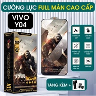 Vivo Y04 full screen transparent tempered glass