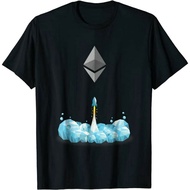 BAJU Arrival Custom T-Shirt Ethereum To The Moeth Crypto Currency Eths  S-5XL