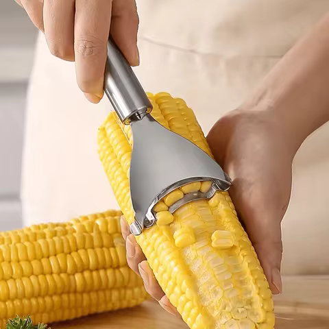 Stainless Steel Corn Peeling Tool for Home Use, Manual Corn Threshing Device, Quick Corn Kernel Stri
