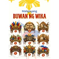 Laminated Buwan ng wika headdress