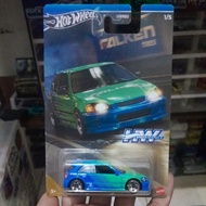 HOTWHEELS Hot Wheels civic ek9 falken (free protector)