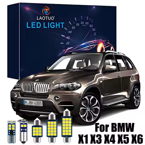 For BMW X1 E84 F48 X3 E83 F25 X4 F26 X5 E53 E70 X6 E71 E72 Canbus Vehicle LED Interior Map Dome Trun
