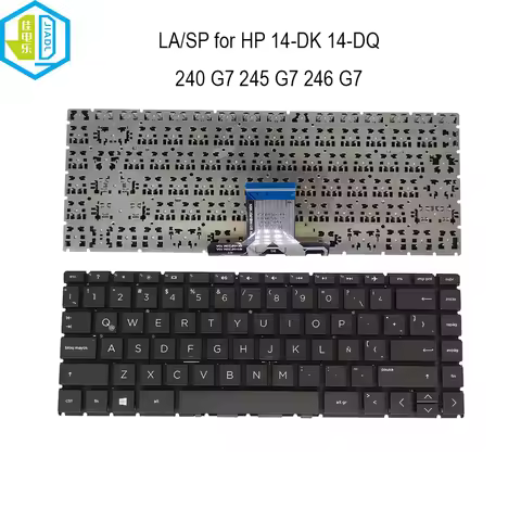 Laptop Latin Fit Spanish Keyboard For HP 240 G7 245 G7 246 G7 14-DK 14-DK0000 14-DK1003DX 14-DQ 14-D