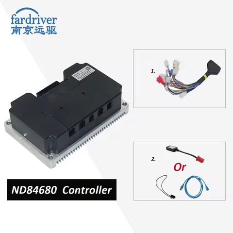 Nanjing Fardriver ND84680 84V DC 330A Phase 680A BLDC Motor Controller For 4-6KW Electric Scooter E-