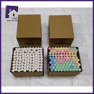 1Box Dustless Blackboard Chalk White Assorted Colored Chalk Non-Toxic Black Board Chalk