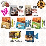 CAP BUAH NAGA COFFEE 3 IN 1 INSTANT WHITE COFFEE CHARCOAL ROASTED HAZELNUT CLASSIC DURIAN KOPI O DRI