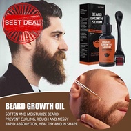 Beard Essence 30ml+roller Beard Growth Set Men's Beard Oil Nourishing Essence Set L5d3