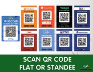 Scan QR Code | SintraBoard | Tabletop/Standee/Flat: Gcash, BDO, BPI, Maya, Unionbank, BPI, Metrobak
