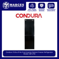 Condura 10.0cu.ft No Frost Inverter Bottom Freezer Refrigerator CBF-276i