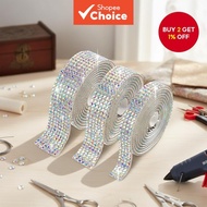 1yard DIY Self-Stick Diamond Strip Adhesive Rhinestone Tape