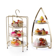 European-Style Semicircle Snack Rack More Three-Tier Tray High-End Restaurant Hotel Dessert Table Ca