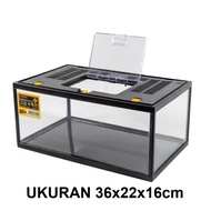 Nikita Terrarium Gex Akuarium Ukuran M 36x22x16cm Second (Bekas)
