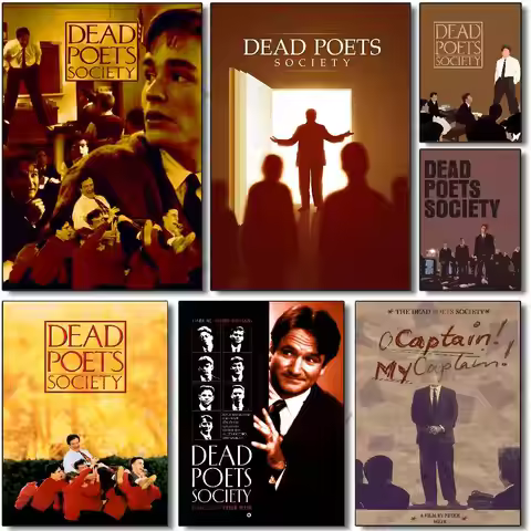 Classic Movie Dead Poets Society Poster Self-adhesive Art Room Entrance Restaurant Wall Decor Art Pa