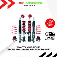 ADJUSTABLE HILOW BODYSHIFT / HILOW SOFTHARD ZERONE TOYOTA VIOS NCP42 / NCP93 / NCP150 / NSP151 / YAR