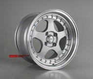 【中清輪胎店】類oz 大內凹 15吋 4X100 8J ET20 銀車邊